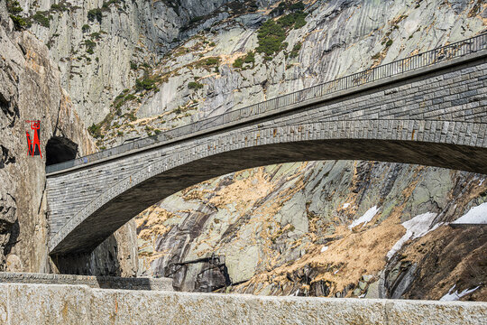 Teufelsbr&uuml;cke bei Andermatt, Katon Uri, Schweiz