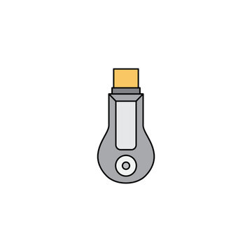 HDMI cast icon in color, isolated on white background 