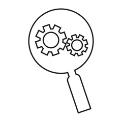 Cog, find settings, maintenance icon