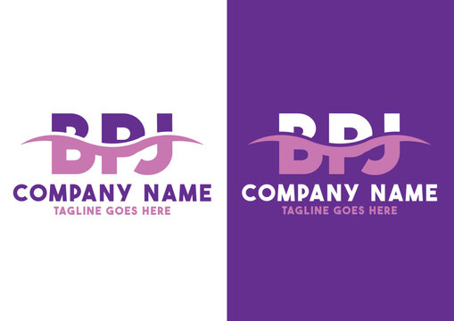 Letter BPJ logo design template, BPJ logo