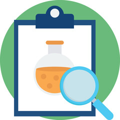 Medical Report Search Vector Icon