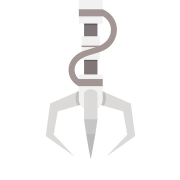 robotic claw arm gray design clip art preview