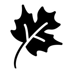 maple leaf glyph icon