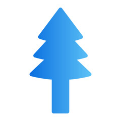 christmas tree gradient icon