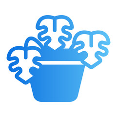 monstera gradient icon