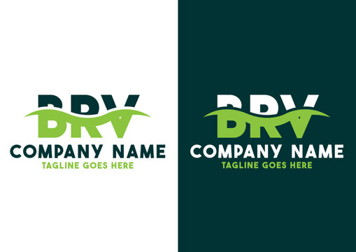 Letter BRV logo design template, BRV logo