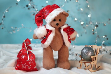 christmas teddy bear