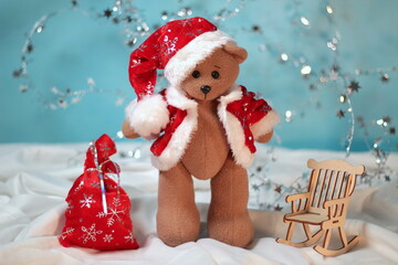 christmas teddy bear