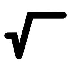square root glyph icon