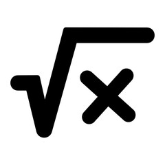 square root glyph icon