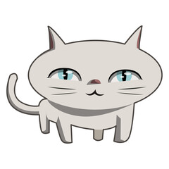 Cute Cat Illustration PNG Transparent