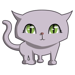 Cute Cat Illustration PNG Transparent