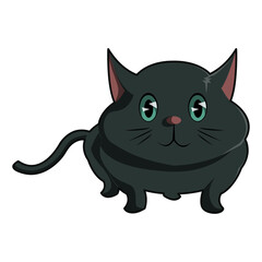 Cute Cat Illustration PNG Transparent