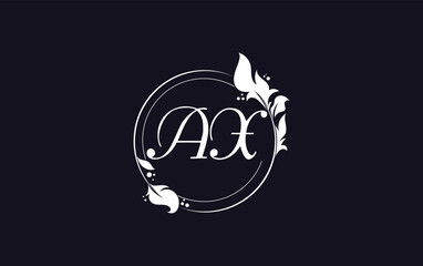 Golden circle leaf and beauty logo circle design vector. Beauty fashion with leaf. Signature font gold Circle Logo vector