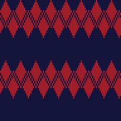 Argyle Fair Isle Seamless Pattern Design