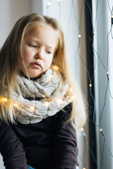 sadness, portrait of a child