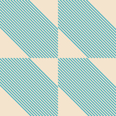 Modern abstract geometric contemporary vector seamless diagonal pattern with simple elements and shapes. Graphic pastel colored minimalist background.