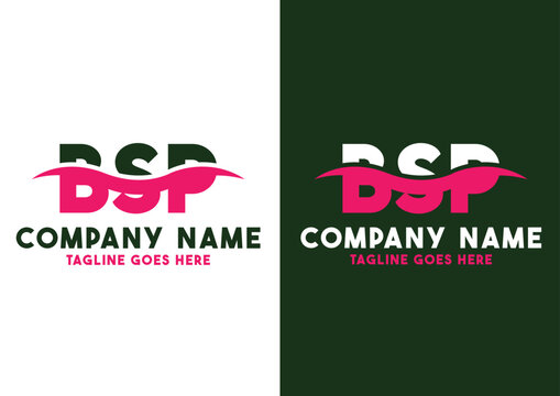 Letter BSP logo design template, BSP logo