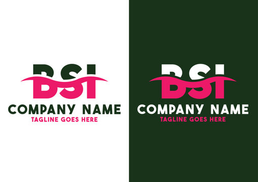 Letter BSI logo design template, BSI logo