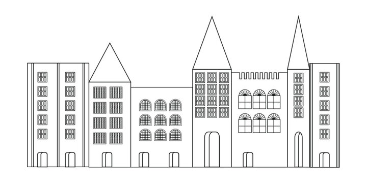 urban cityscape - vintage style Paris and London look