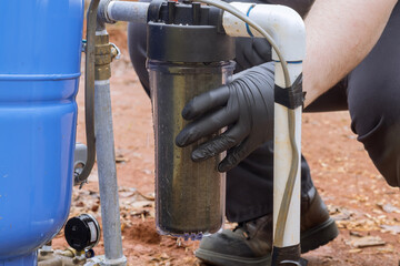 Performing maintenance on equipment, including replacement of replaceable water filters an regular...