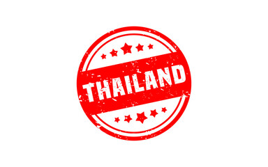 THAILAND rubber stamp with grunge style on white background