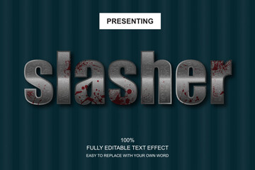 Special font editable adobe illustrator text effect. 100% editable text with an effect good for title and Text typography work