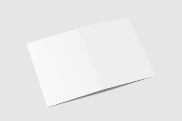A5 Bifold Brochure Blank Mockup