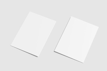 A5 Bifold Brochure Blank Mockup