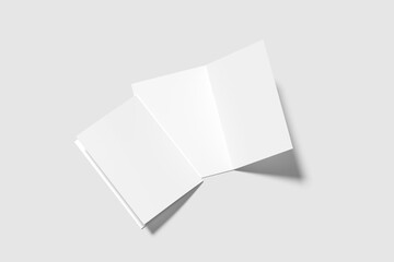 A5 Bifold Brochure Blank Mockup