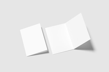 A5 Bifold Brochure Blank Mockup