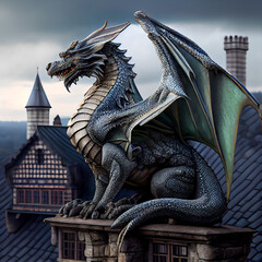Dragon on the roof.