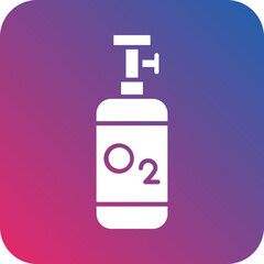 Fototapeta premium Oxygen Tank Icon Style