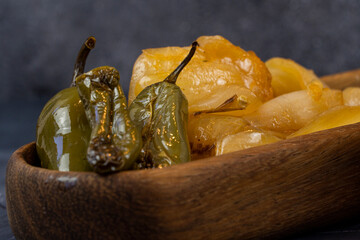 onion and cilantro with lemons to spice up a mexican torta, traditional mexican spicy food