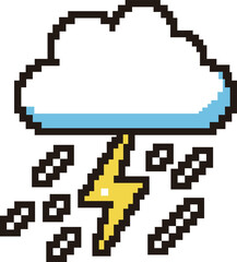Like a thunderstorm. cloud icon. An icon representing the weather. Rough look.