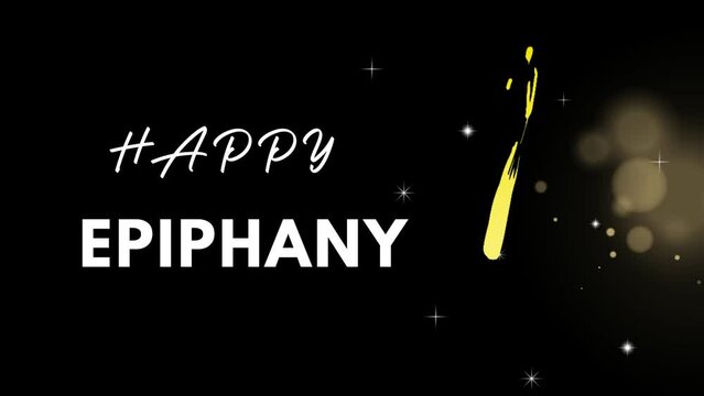 Premium Epiphany wish image with blur background
