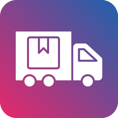 Delivery Truck Icon Style
