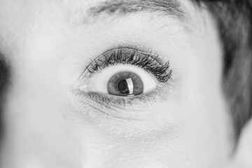 close up of a female eye. Eye woman. Sensual. Emotion. 