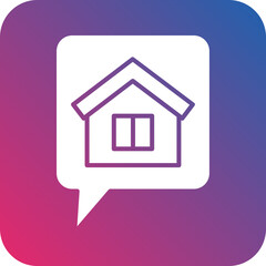 House Chat Icon Style