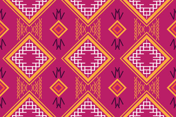 Motif Ikat floral embroidery background.geometric ethnic oriental seamless pattern traditional. Ikat Aztec style abstract vector illustration. design for texture,fabric,clothing, saree