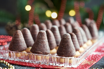Beehives or wasp nests - traditional Czech no-bake Christmas cookies