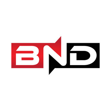 BND Monogram Initial Letters Logo Design