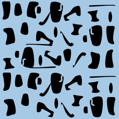 Illustration abstract Tranquil Blue and Black