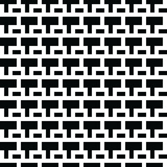 Modern geometric background. Abstract Black and White Vector seamless pattern. Modern stylish abstract texture. Repeating geometric tiles from striped elements