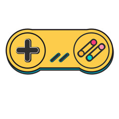 Retro 90's Game Controller Sticker