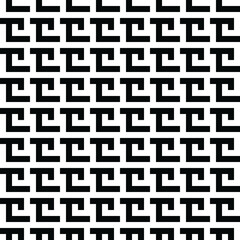 Minimalist vector seamless pattern. Minimalist stylish abstract texture. Repeating geometric braided lines from rectangular tiles.