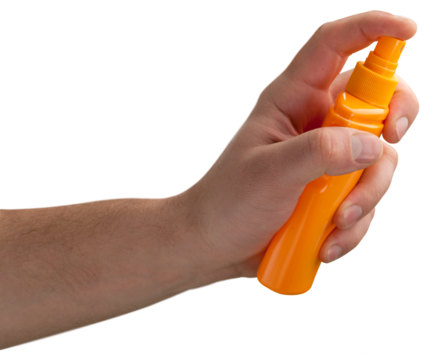 Hair restorer, hand hold a spray