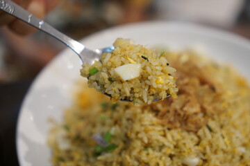 Egg fried rice, delicious in Vietnam