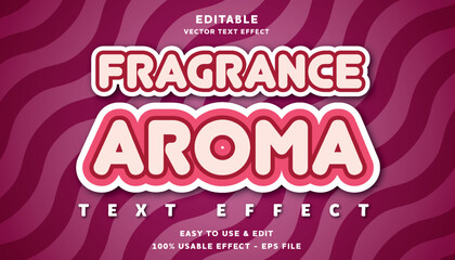 fragrance editable text effect with modern and simple style, usable for logo or campaign title	
