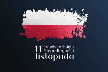 Poland independence day, national day, vector illustration